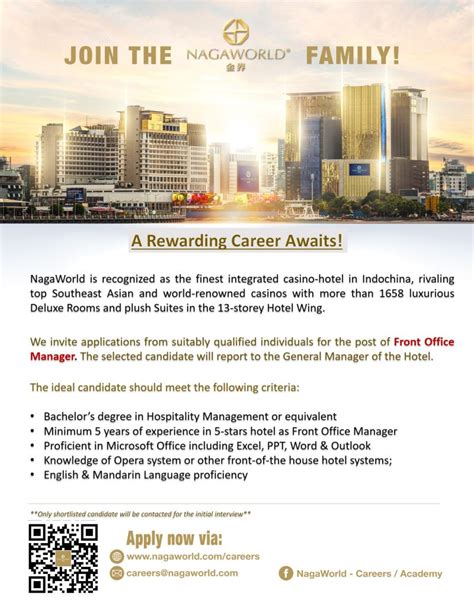 resort casino jobs in cambodia|NagaWorld: Jobs .